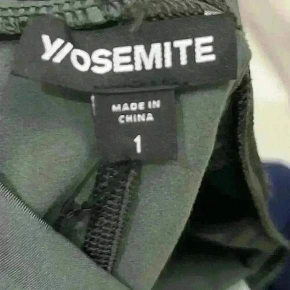 JAMES PERSE Y/OSEMITE  Green Black Wave Patch Leggings Sz 1 Small NWT new - Picture 8 of 8